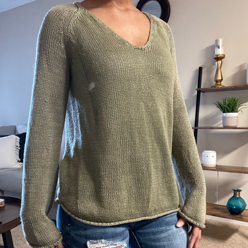 H&M Distressed Sweater